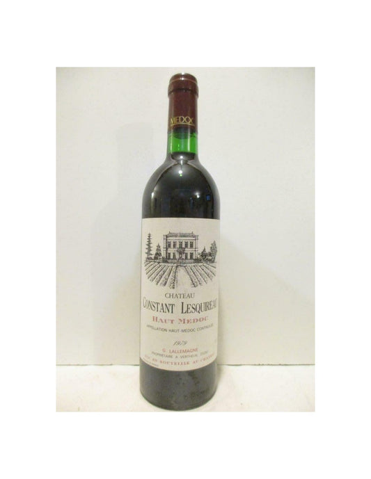 1979 - haut-médoc - château constant lesquireau - rouge - bordeaux - Just Wines 