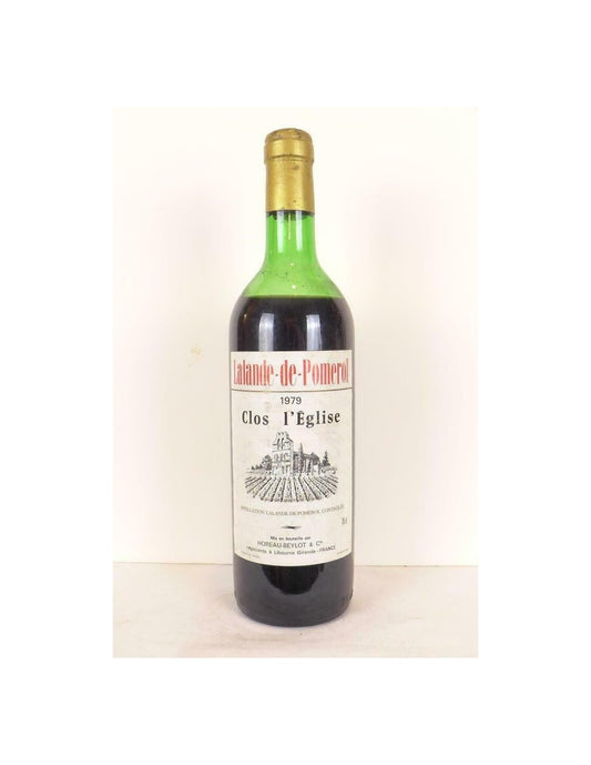 1979 - lalande de pomerol - clos l'église - rouge - bordeaux - Just Wines 