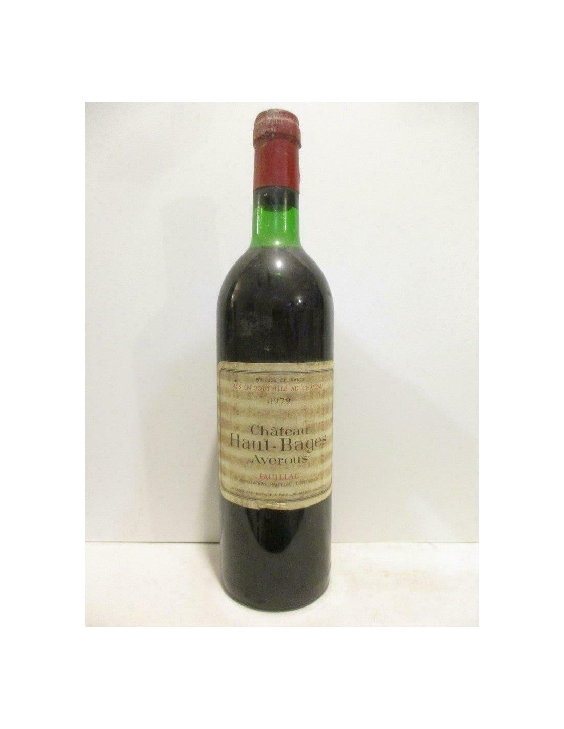 1979 - pauillac - château haut-bages averous (capsule abîmée) - rouge - bordeaux - Just Wines 