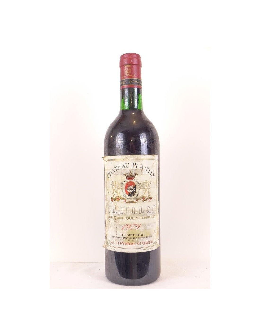 1979 - pauillac - château plantey - rouge - bordeaux - Just Wines 