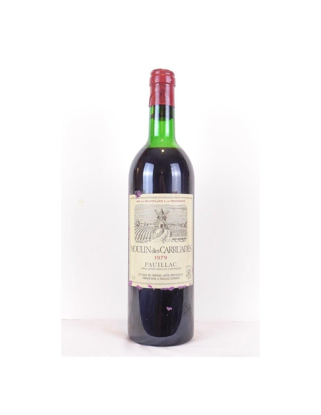 1979 - pauillac - moulin des carruades du château lafite-rothschild - rouge - bordeaux - Just Wines 