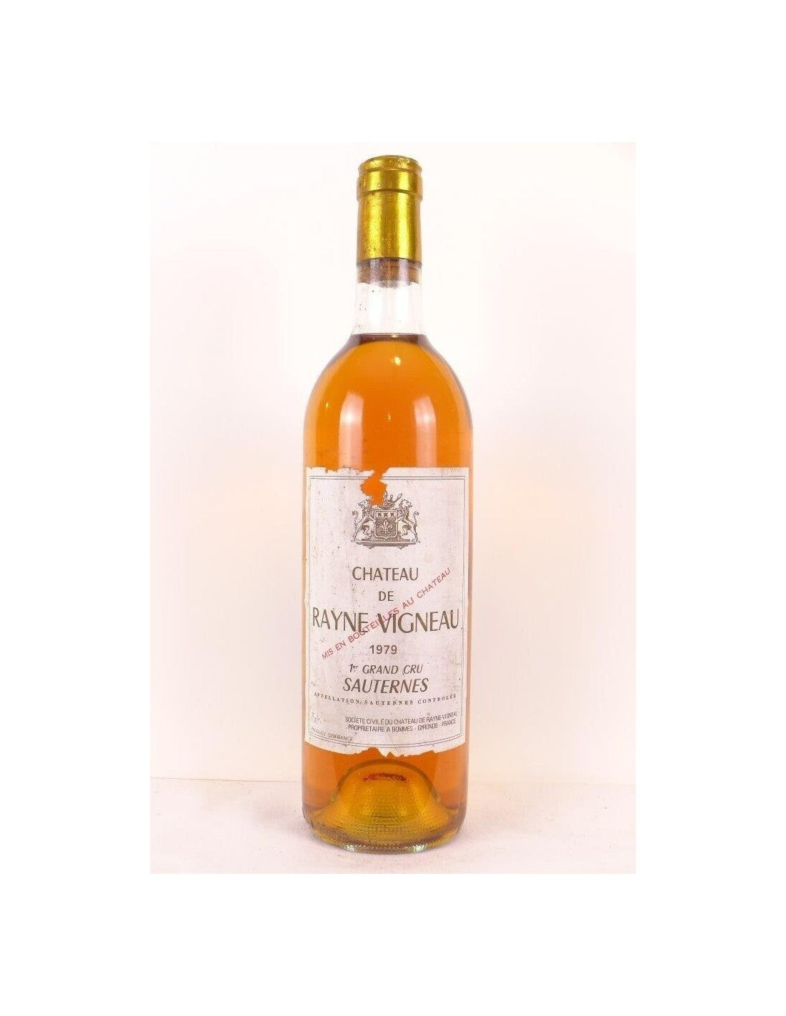 1979 - sauternes - château de rayne vigneau grand cru classé - liquoreux - bordeaux - Just Wines 