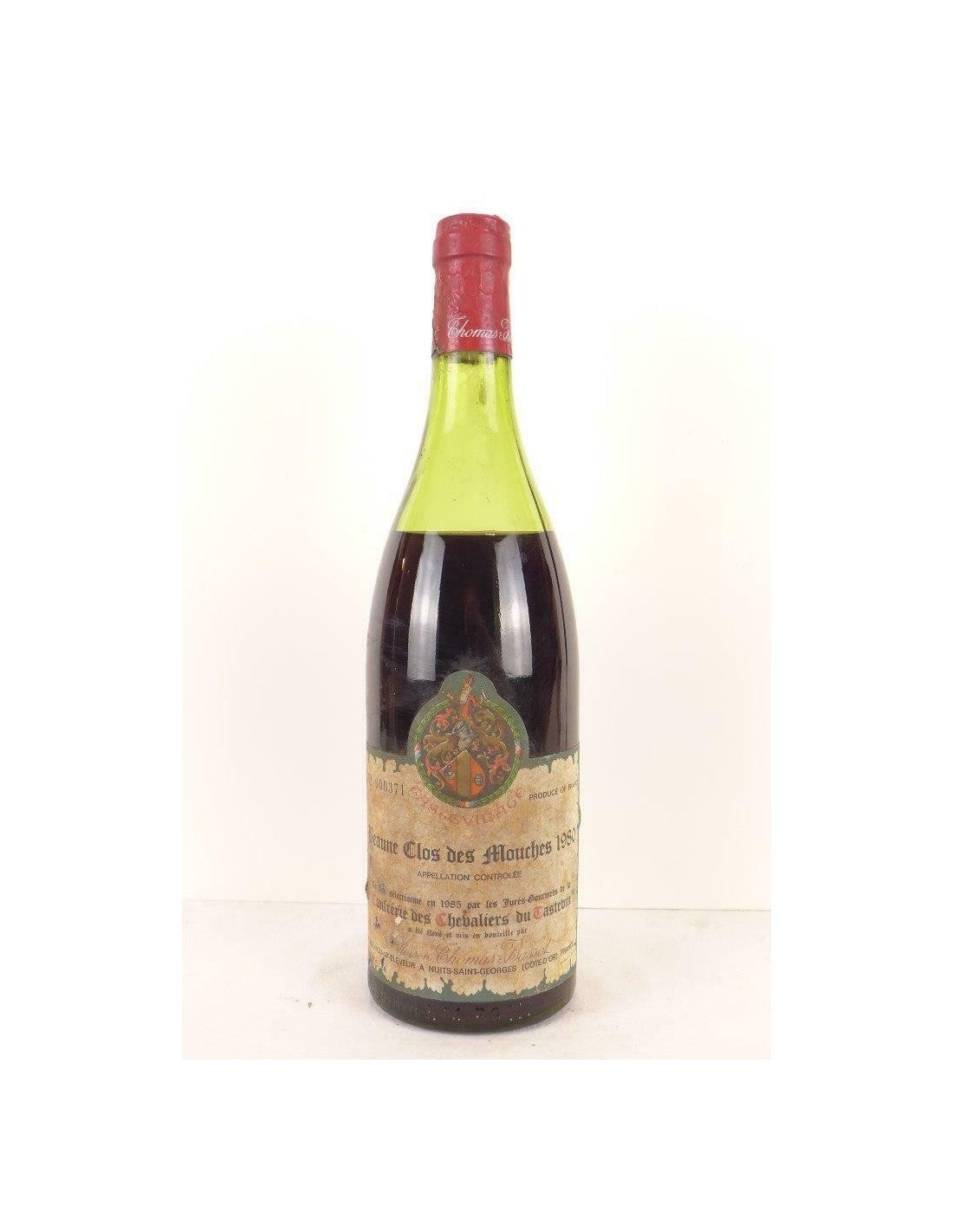 1980 - beaune - thomas bassot clos des mouches tastevinage - rouge - bourgogne - Just Wines 