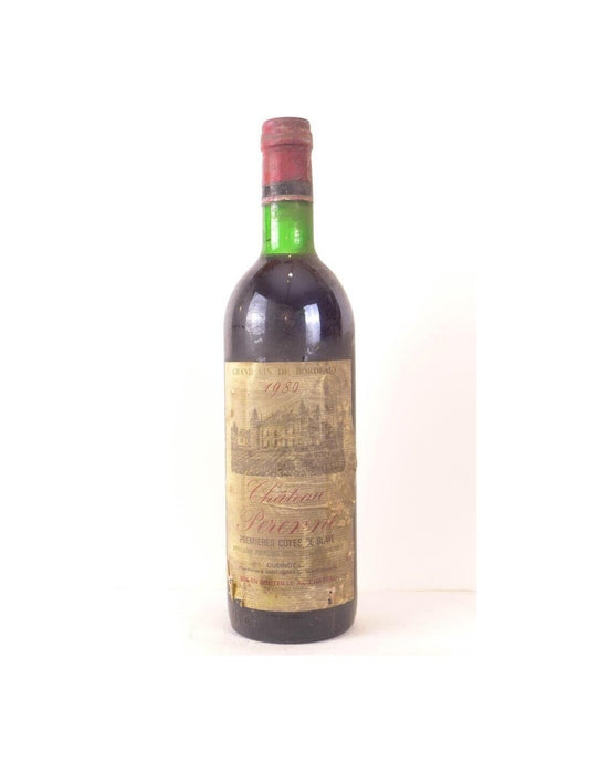 1980 - blaye - château perenne - rouge - bordeaux - Just Wines 