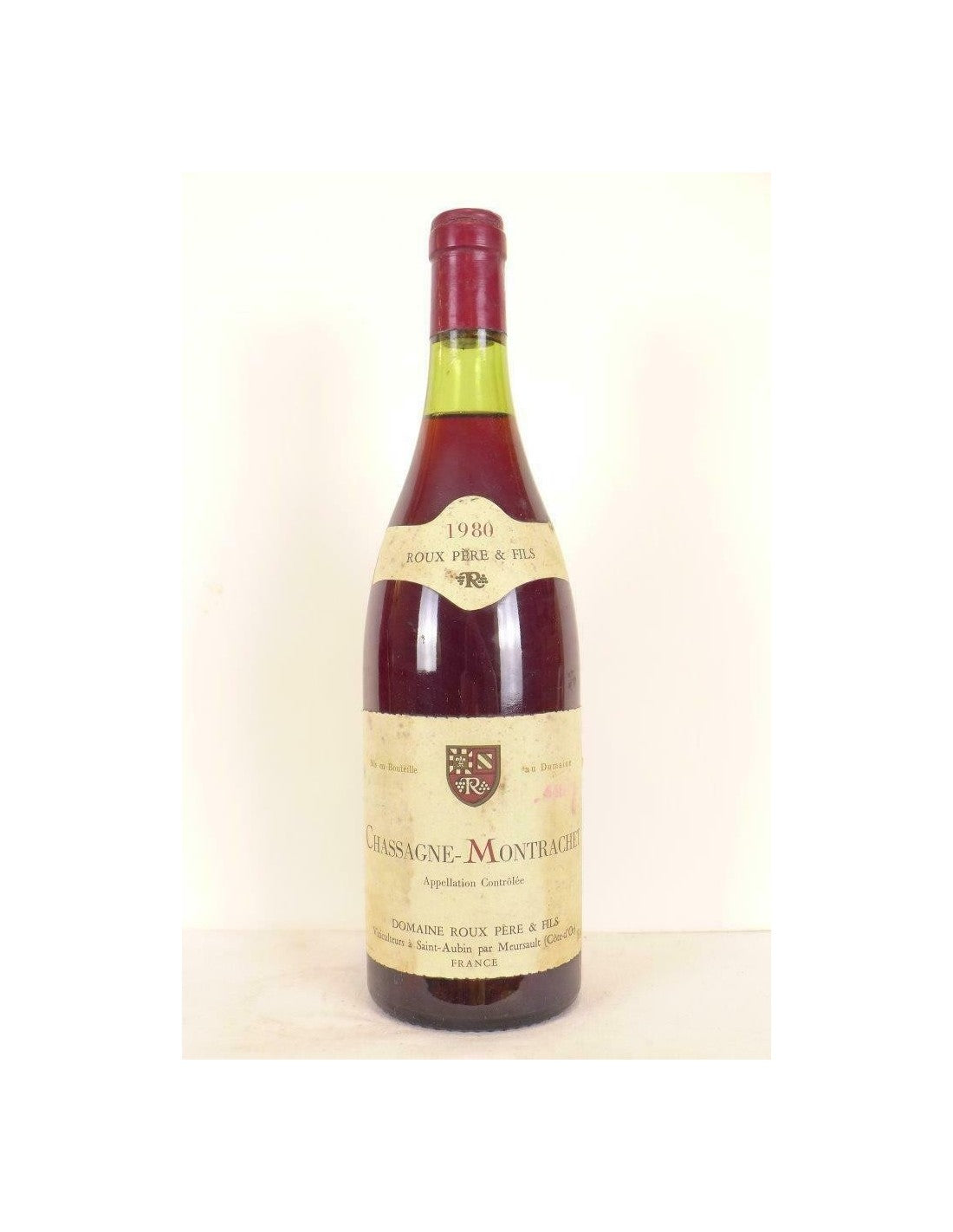 1980 - chassagne-montrachet - roux père et fils - rouge - bourgogne - Just Wines 