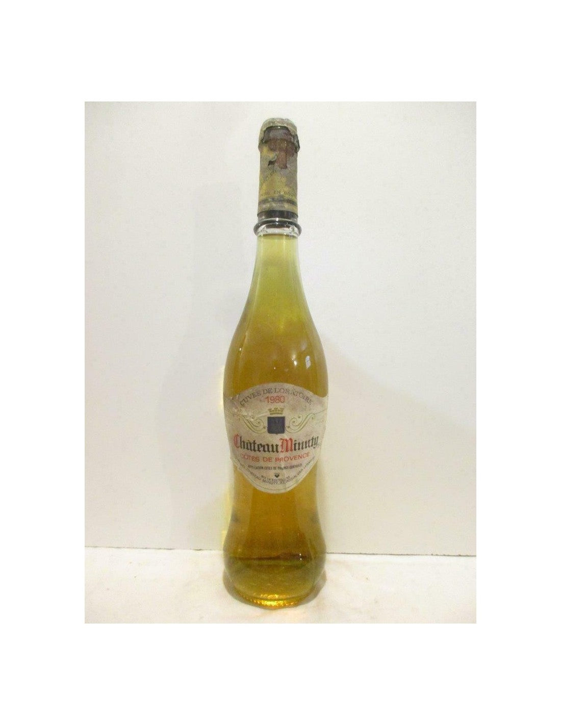 1980 - côtes de provence - château minuty cuvée de l'oratoire (capsule abîmée b1) - blanc - provence - Just Wines 