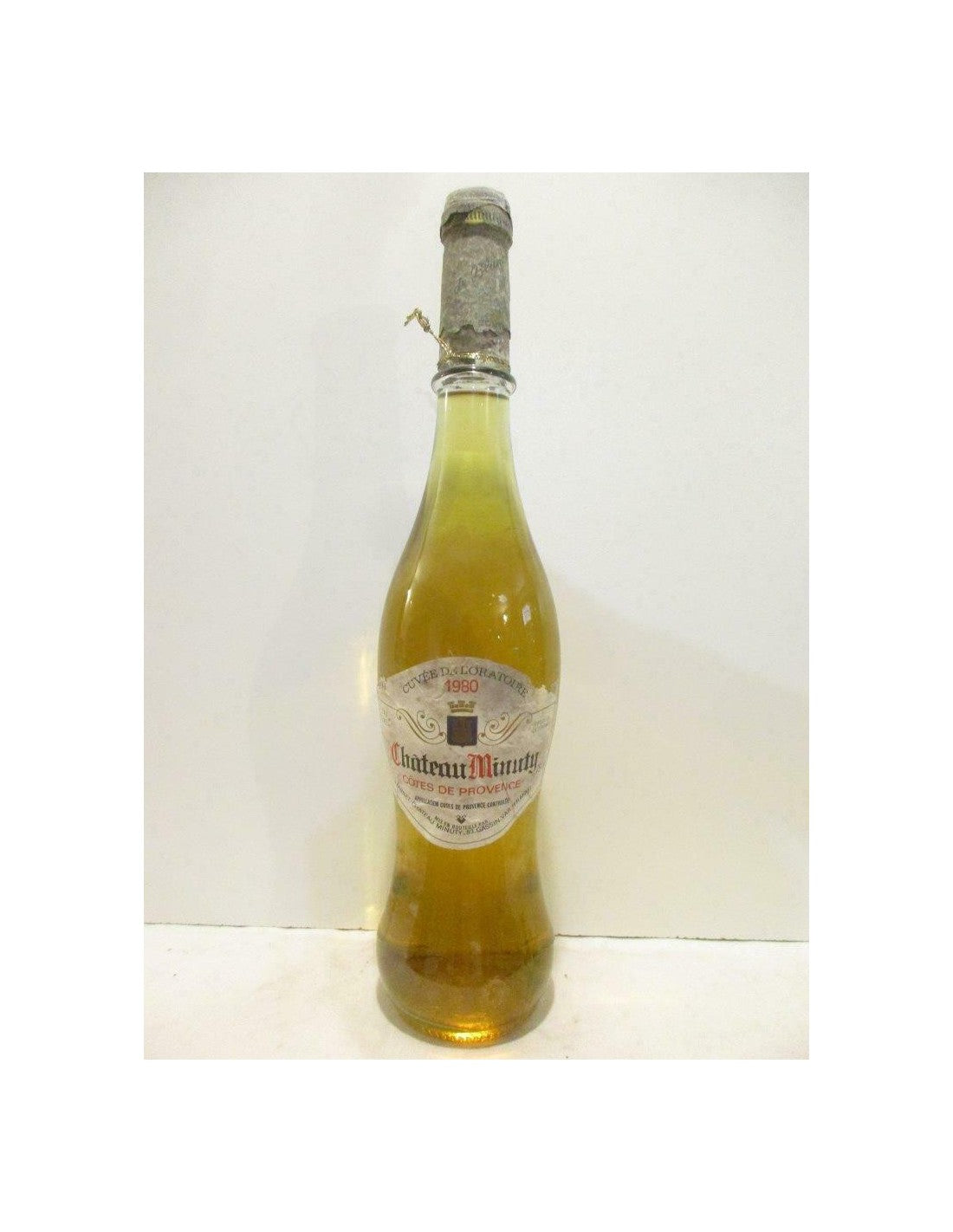 1980 - côtes de provence - château minuty cuvée de l'oratoire (capsule abîmée b2) - blanc - provence - Just Wines 