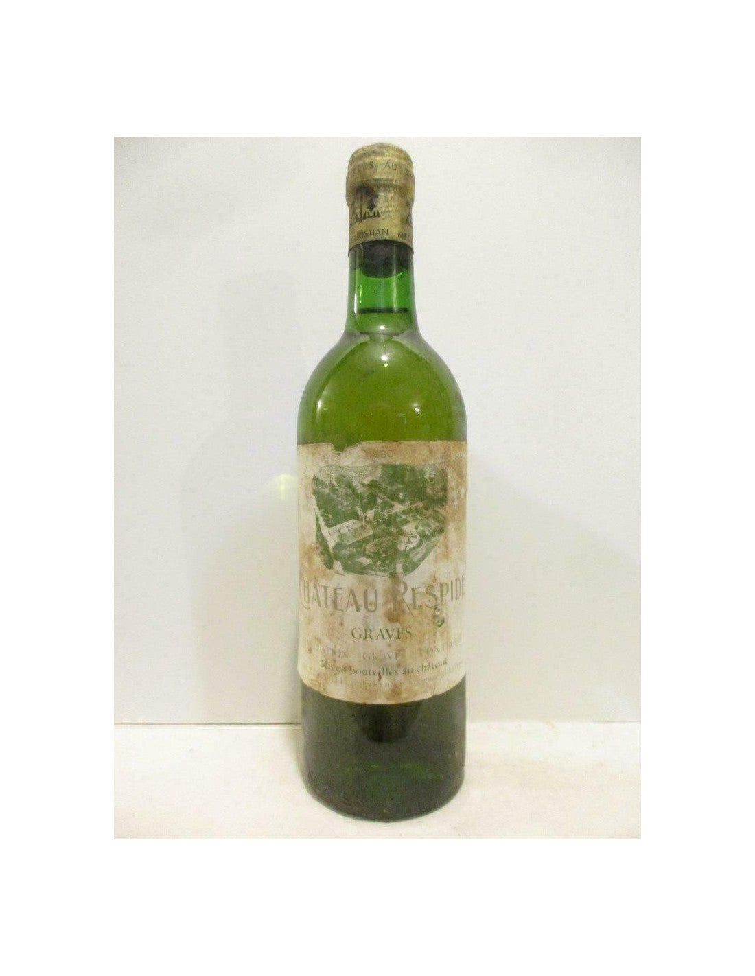 1980 - graves - château respide - christian médeville (étiquette abîmée) - blanc - bordeaux - Just Wines 