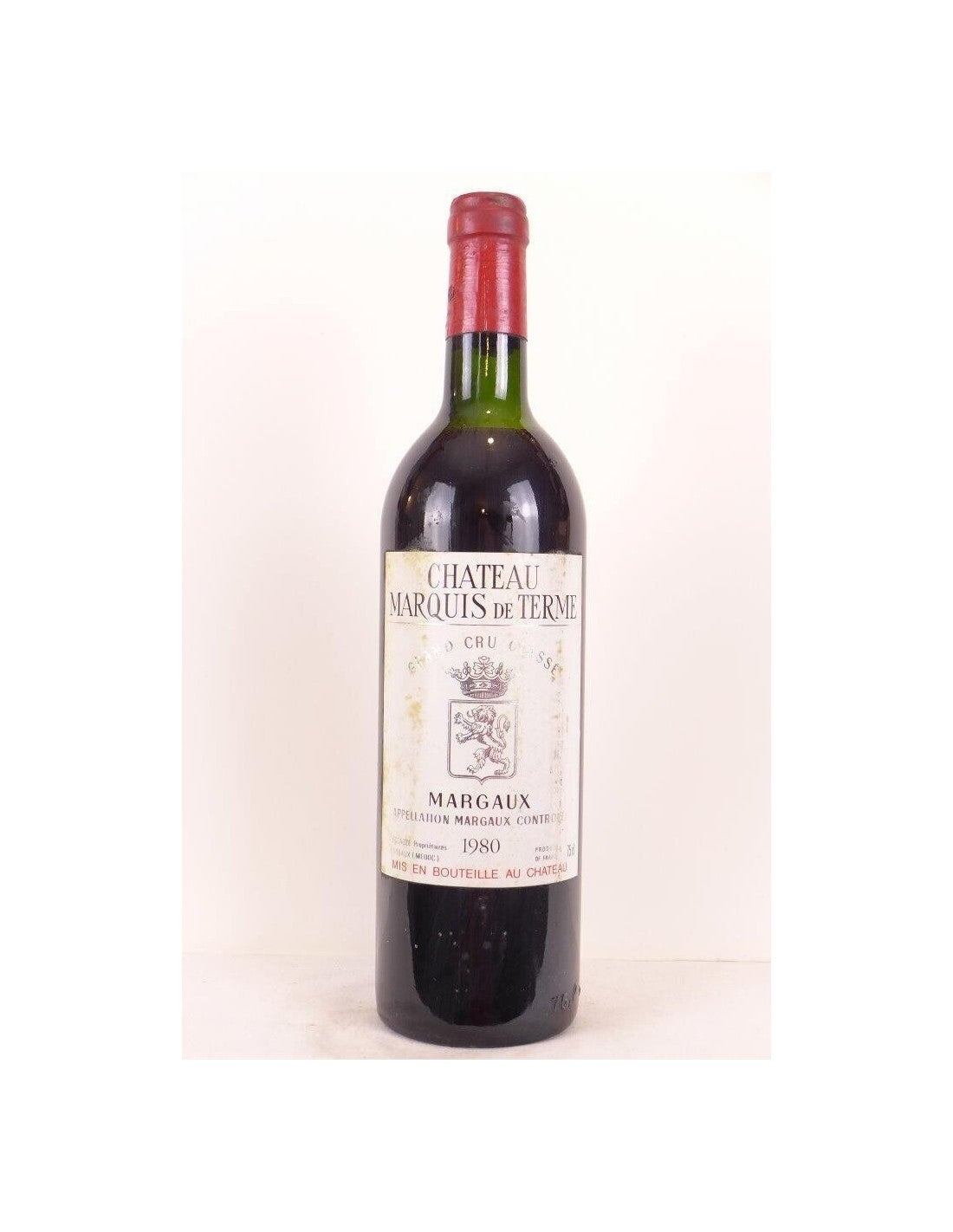 1980 - margaux - château marquis de terme grand cru classé - rouge - bordeaux - Just Wines 