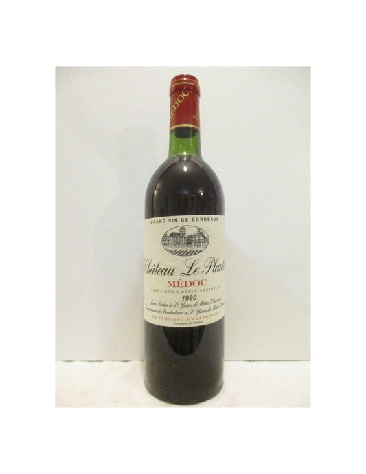 1980 - médoc - château le plantey - Rouge - bordeaux - Just Wines 