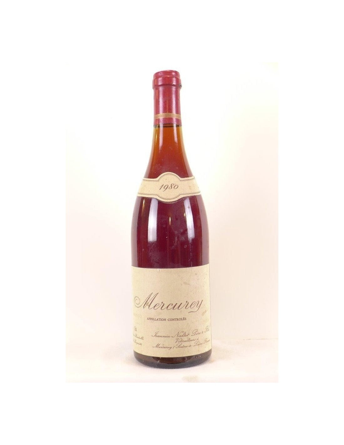 1980 - mercurey - jeannin-nallet - rouge - bourgogne - Just Wines 