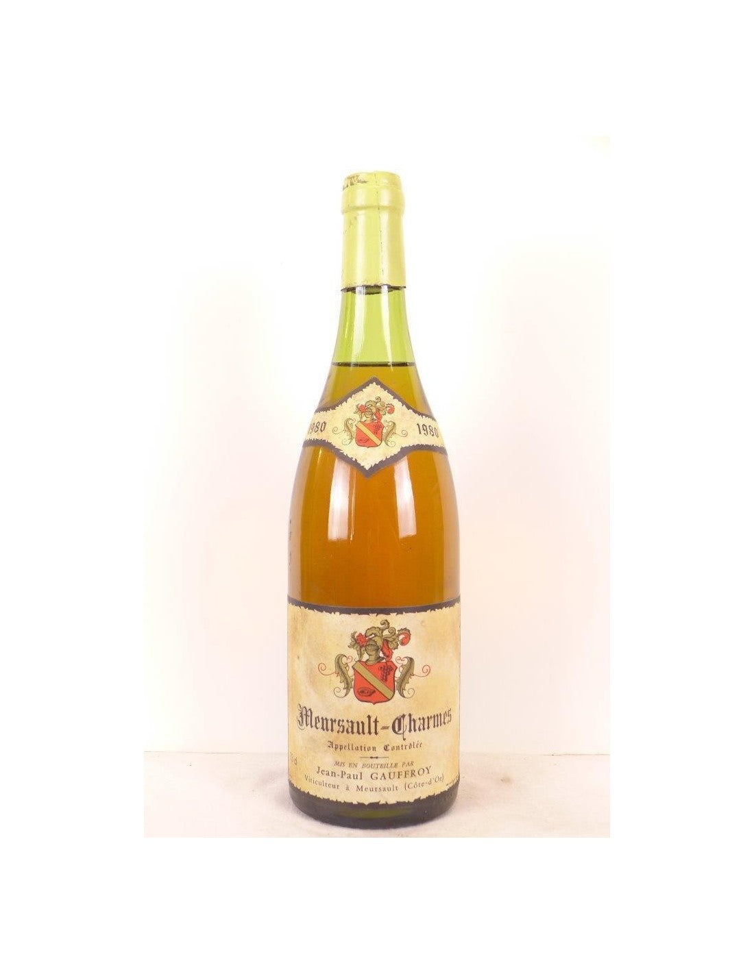 1980 - meursault - jean-paul geoffroy charmes - blanc - bourgogne - Just Wines 