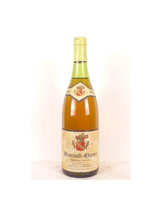 1980 - meursault - jean-paul geoffroy charmes - blanc - bourgogne - Just Wines 