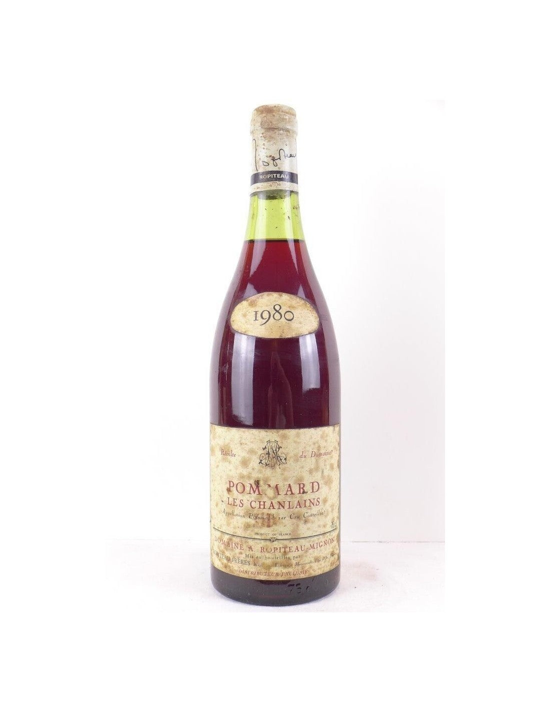 1980 - pommard - ropiteau-mignon premier cru les chanlains - rouge - bourgogne - Just Wines 