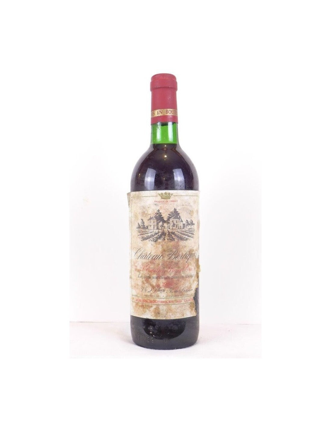 1980 - saint-émilion - château berliquet grand cru - rouge - bordeaux - Just Wines 