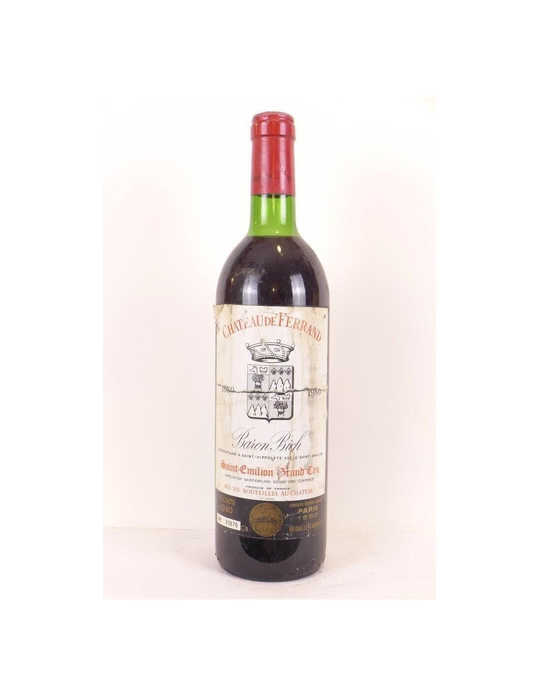 1980 - saint-émilion - château de ferrand baron bich grand cru - rouge - bordeaux - Just Wines 