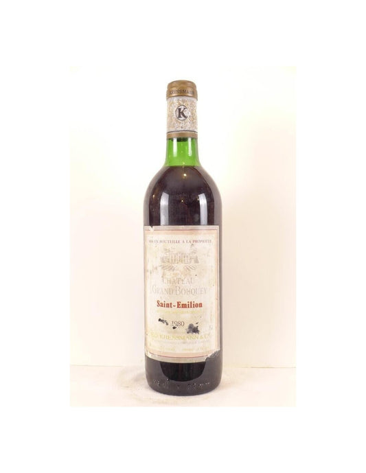 1980 - saint-émilion - château grand bouquey (étiquette abîmée) - rouge - bordeaux - Just Wines 