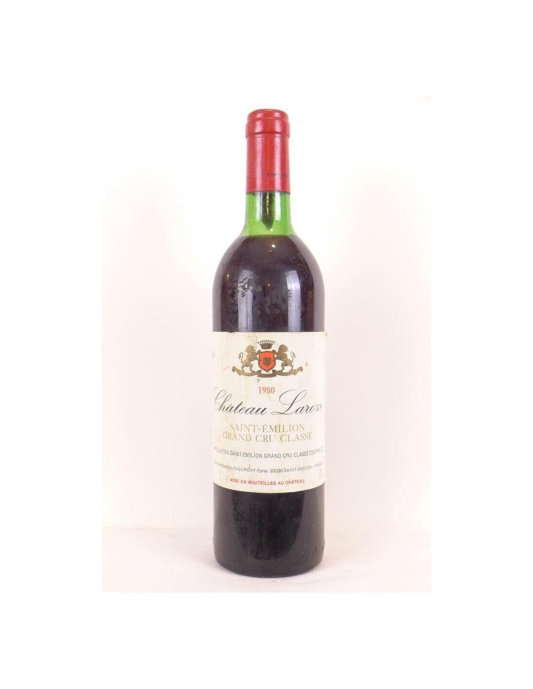 1980 - saint-émilion - château laroze grand cru classé - rouge - bordeaux - Just Wines 