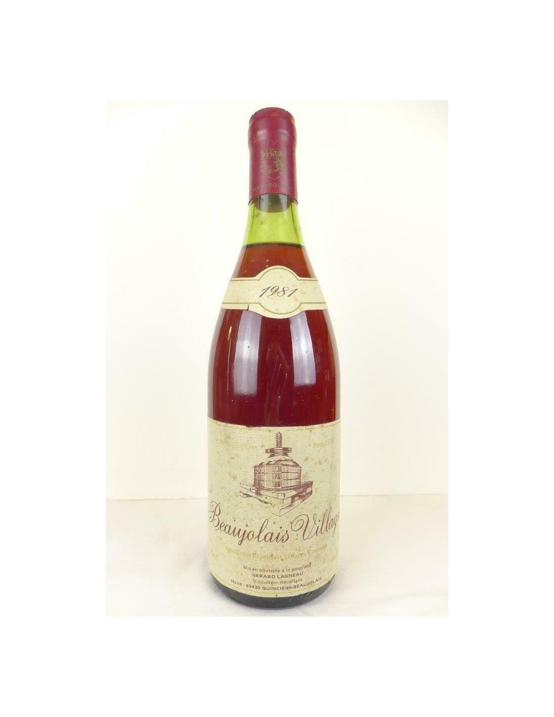 1981 - beaujolais village - gérard lagneau - rouge - beaujolais - Just Wines 