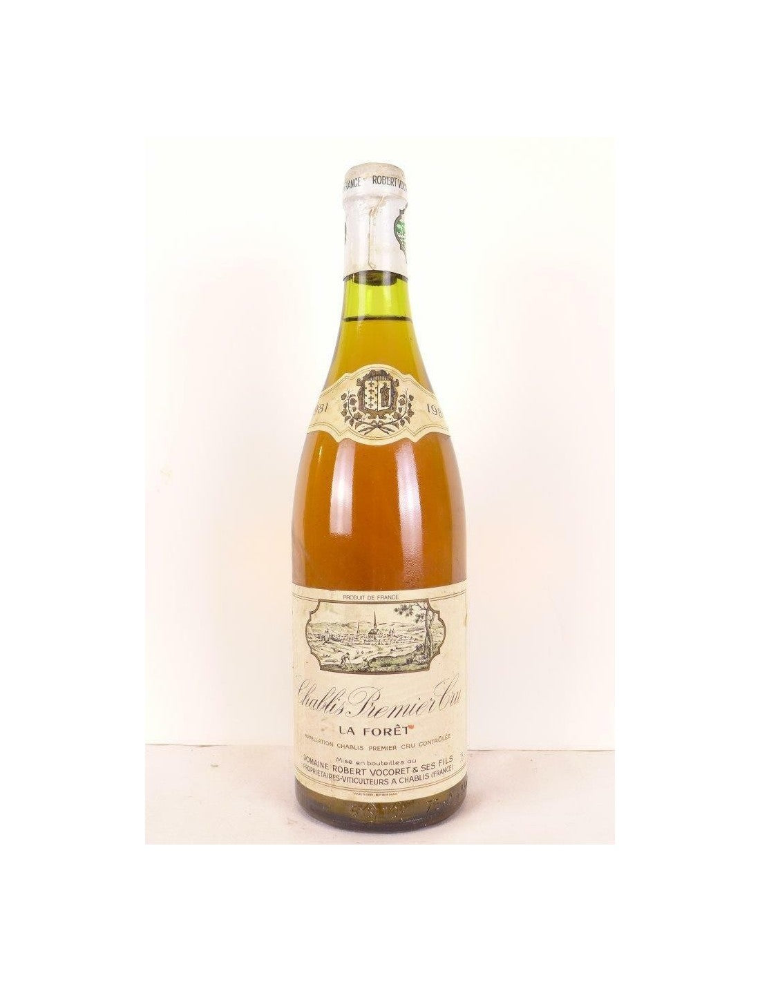 1981 - chablis - robert vocoret premier cru la forêt - blanc - bourgogne - Just Wines 