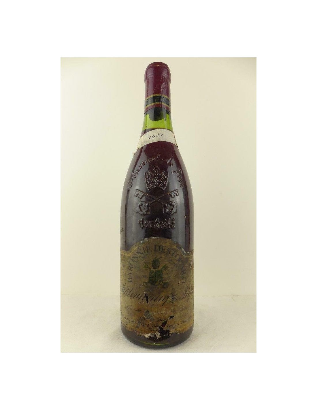 1981 - châteauneuf du pape - baronnie d'estouard (étiquette abîmée collerette propre) - rouge - rhône - Just Wines 