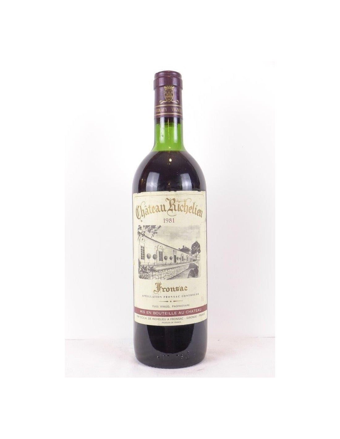 1981 - fronsac - château richelieu - rouge - bordeaux - Just Wines 