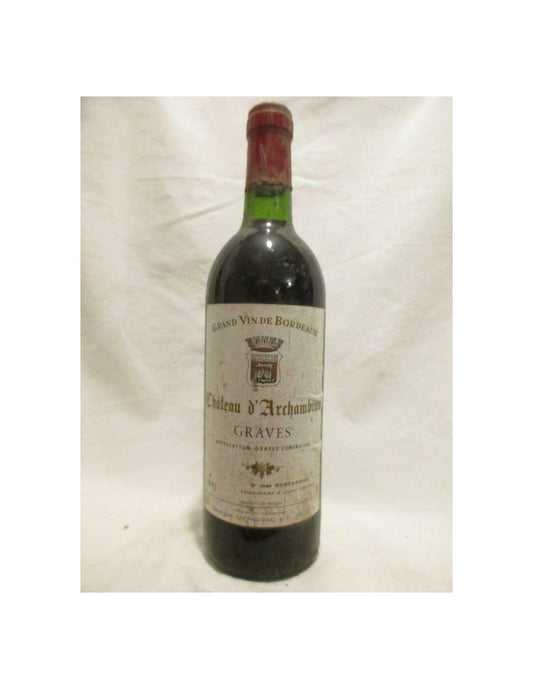 1981 - graves - château d'archambeau - rouge - bordeaux - Just Wines 