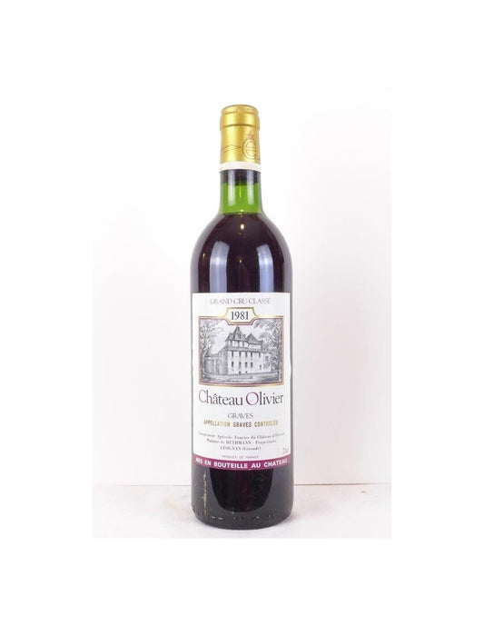 1981 - graves - château olivier grand cru classé - rouge - bordeaux - Just Wines 