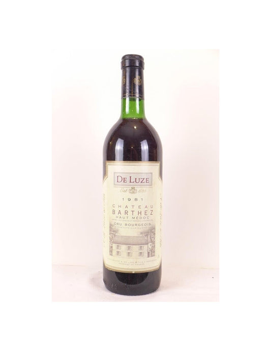 1981 - haut-médoc - château barthez cru bourgeois - rouge - bordeaux - Just Wines 