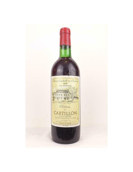 1981 - haut-médoc - château du cartillon cru bourgeois - rouge - bordeaux - Just Wines 