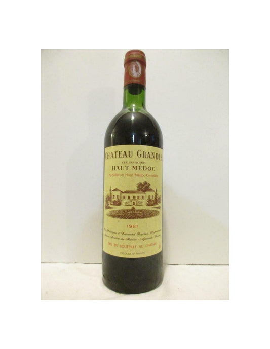 1981 - haut-médoc - château grandis cru bourgeois - rouge - bordeaux - Just Wines 