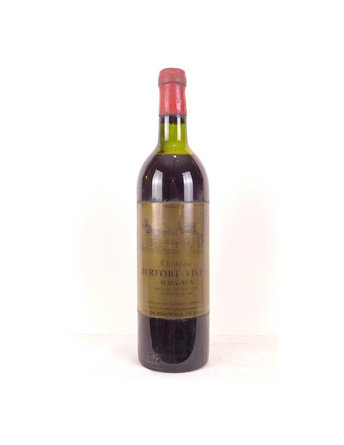 1981 - margaux - château durfort-vivens grand cru classé (b1) - rouge - bordeaux - Just Wines 