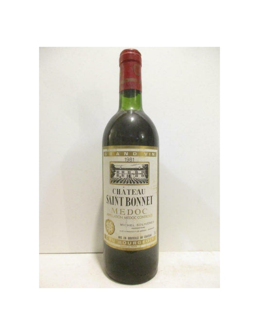 1981 - médoc - château saint bonnet cru bourgeois - rouge - bordeaux - Just Wines 