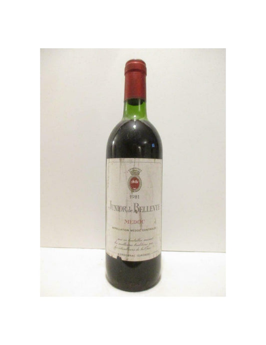 1981 - médoc - junior de bellevue - rouge - bordeaux - Just Wines 