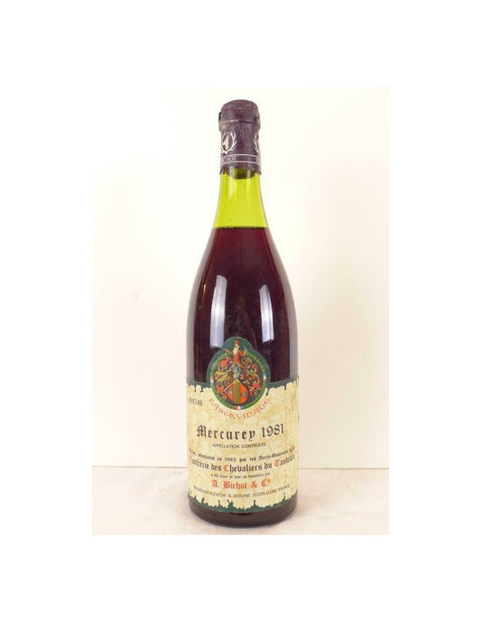 1981 - mercurey - albert bichot et cie tastevinage - rouge - bourgogne - Just Wines 