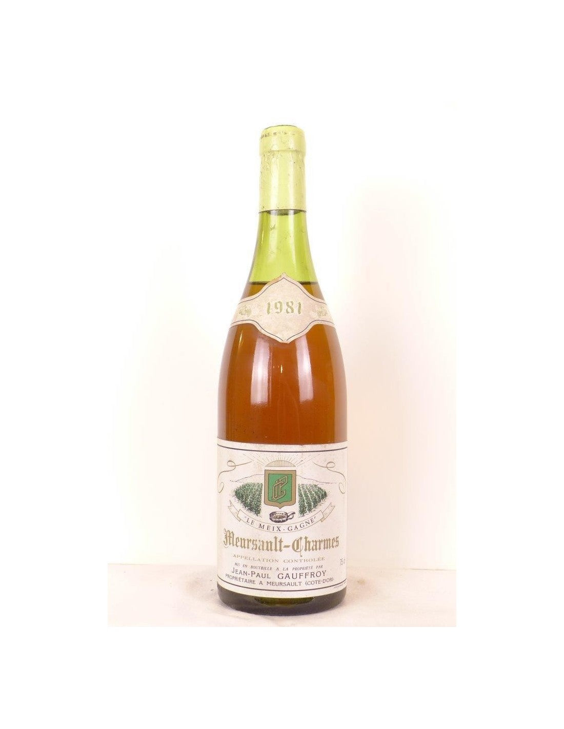 1981 - meursault - jean-paul geoffroy charmes - blanc - bourgogne - Just Wines 