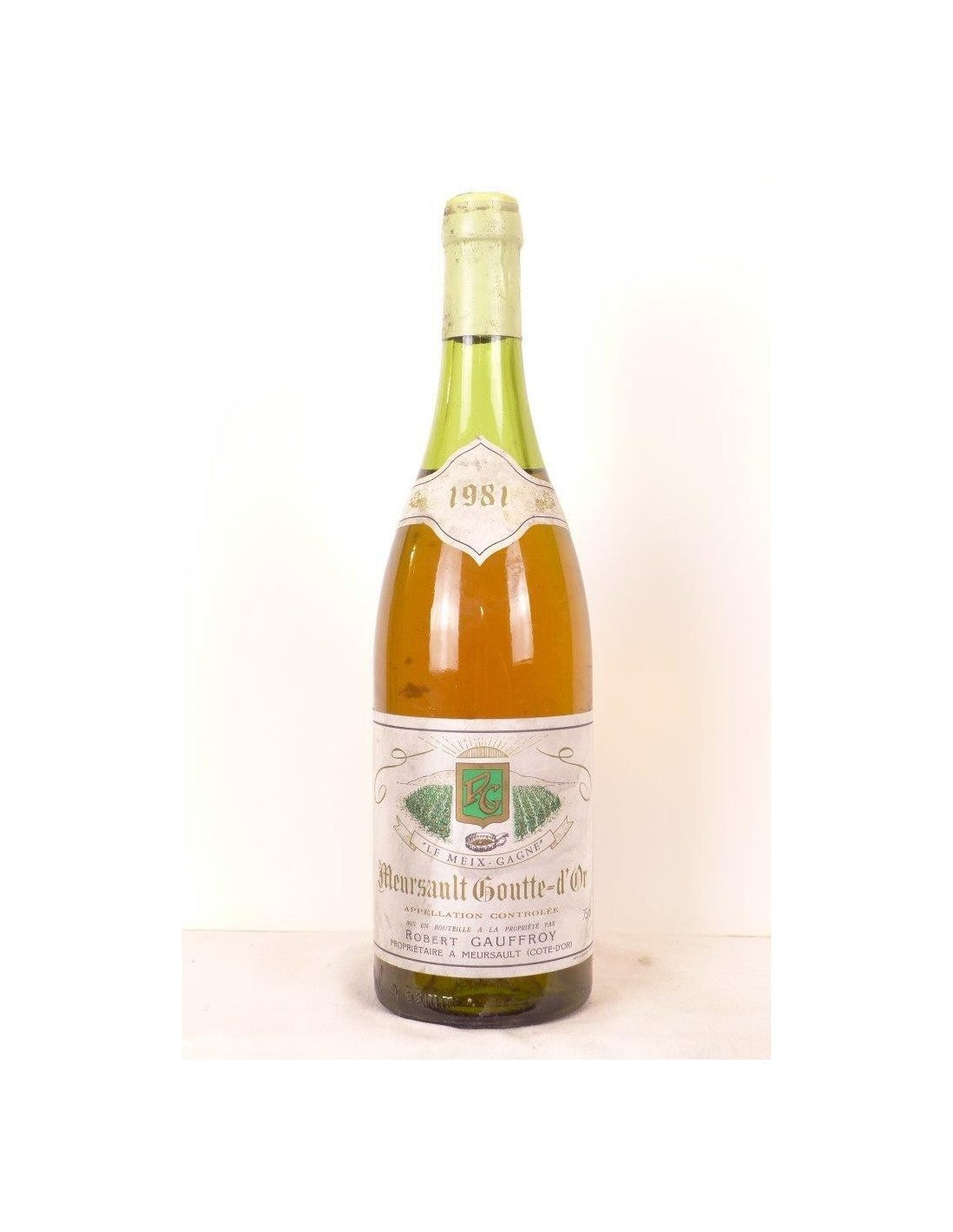 1981 - meursault - jean-paul geoffroy goutte d'or - blanc - bourgogne - Just Wines 