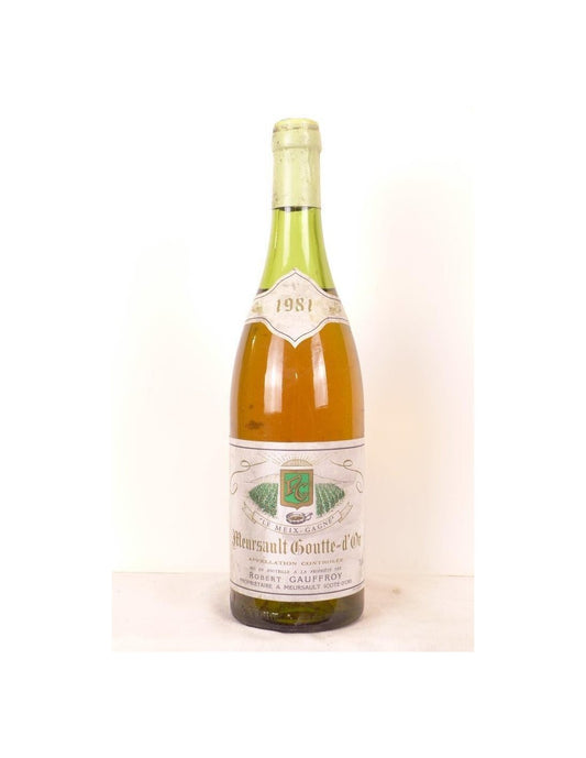 1981 - meursault - jean-paul geoffroy goutte d'or - blanc - bourgogne - Just Wines 