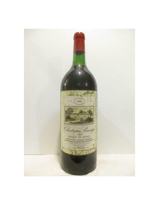 1981 - moulis - château pomeys magnum 150 cl - rouge - bordeaux - Just Wines 