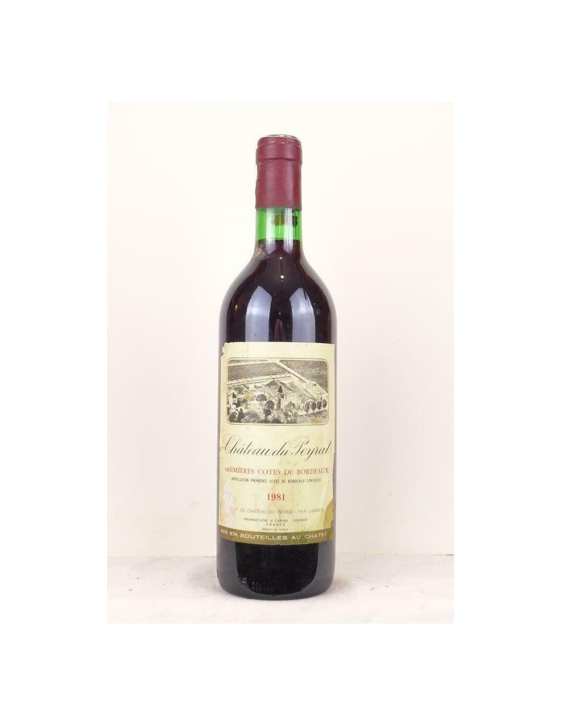 1981 - premières côtes de bordeaux - château du peyrat - rouge - bordeaux - Just Wines 