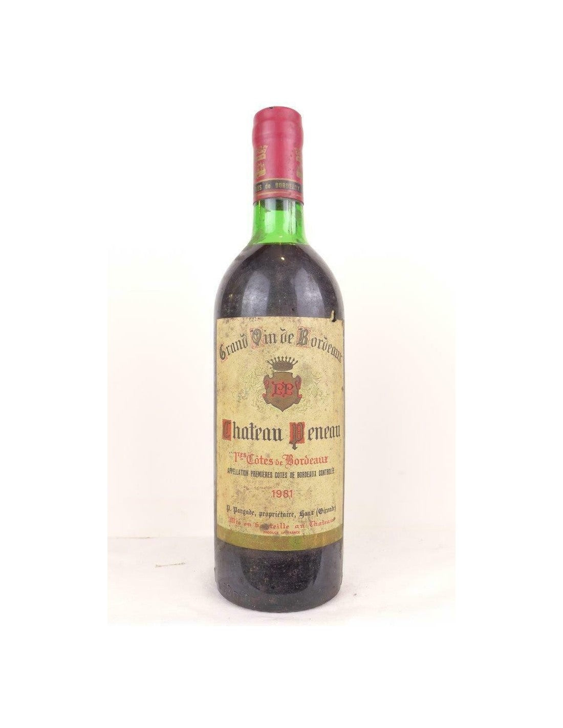 1981 - premières côtes de bordeaux - château peneau - rouge - bordeaux - Just Wines 