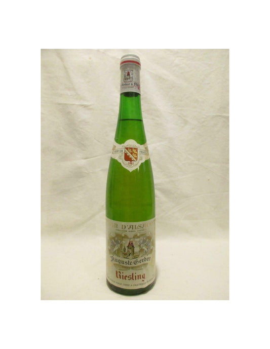 1981 - riesling - auguste gerber (b3) - blanc - alsace france - Just Wines 