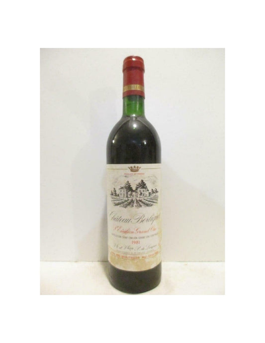 1981 - saint-émilion - château berliquet grand cru - rouge - bordeaux - Just Wines 