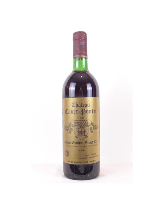 1981 - saint-émilion - château cadet-pontet grand cru - rouge - bordeaux - Just Wines 