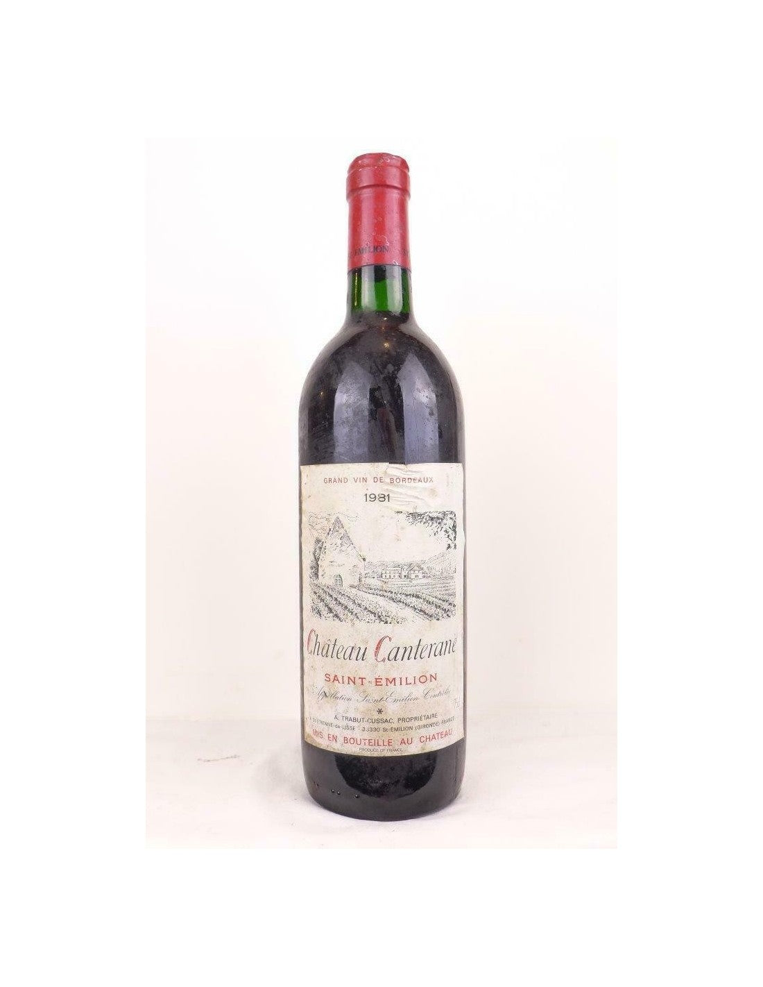 1981 - saint-émilion - château canterane - rouge - bordeaux - Just Wines 