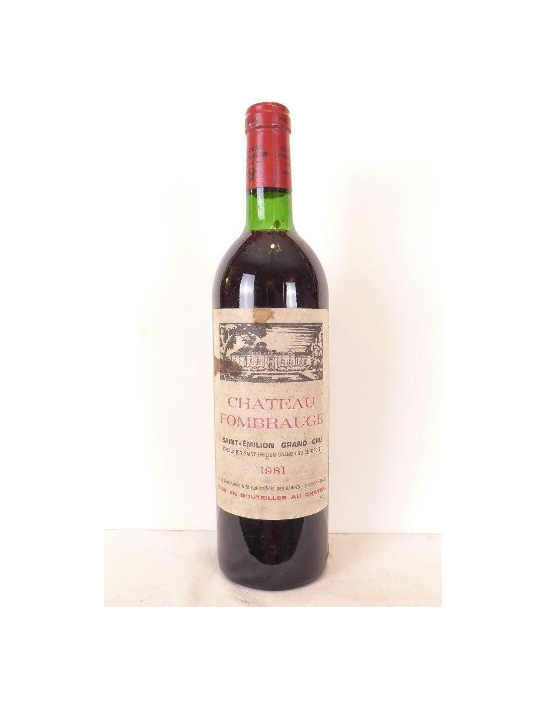 1981 - saint-émilion - château fombrauge grand cru (étiquette tâchée) - rouge - bordeaux - Just Wines 