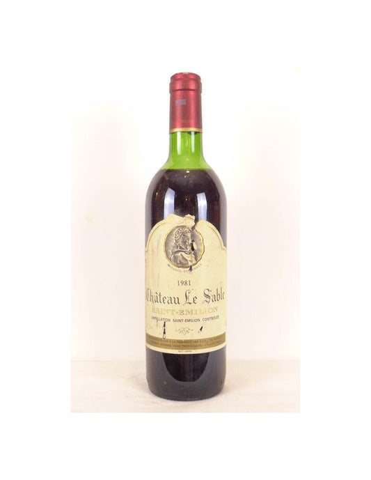 1981 - saint-émilion - château le sable (étiquette abîmée) - rouge - bordeaux - Just Wines 