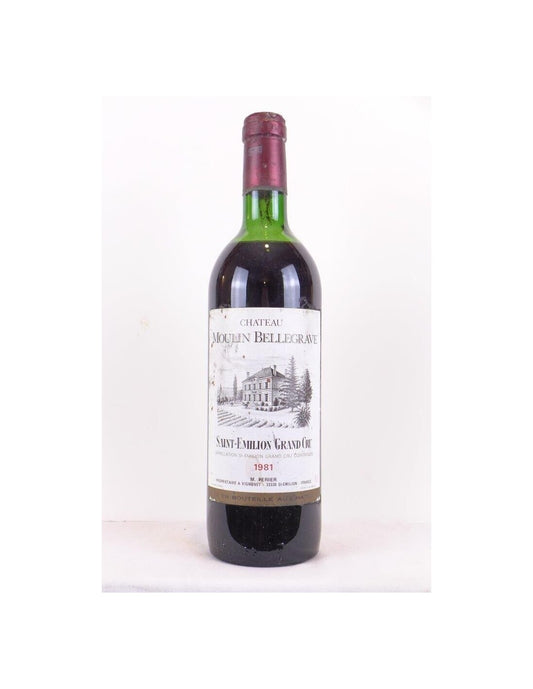 1981 - saint-émilion - château moulin bellegrave grand cru - rouge - bordeaux - Just Wines 