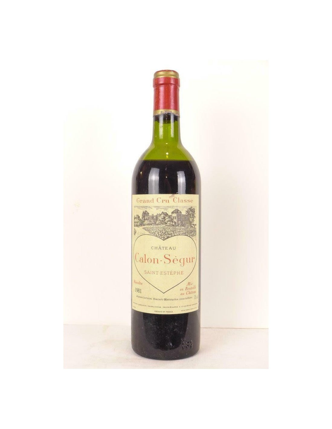 1981 - saint-estèphe - château calon-ségur grand cru classé (capsule abîmée) - rouge - bordeaux - Just Wines 