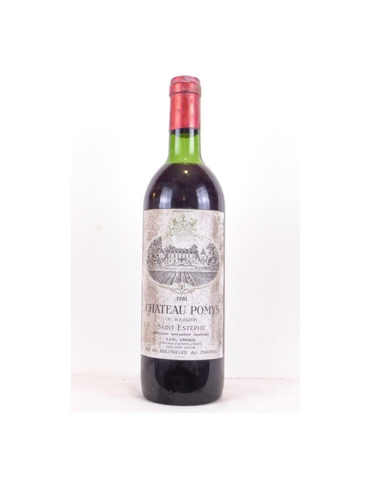 1981 - saint-estèphe - château pomys cru bourgeois - rouge - bordeaux - Just Wines 